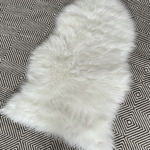 White rug